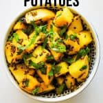 These perfectly tender Indian potatoes come together in just one pot for minimal washing up. The recipe is quick, easy, simple and full of flavour - it makes an awesome side dish!