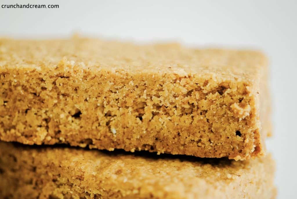 close-up of brown spiced crumbly shortbread cookie fingers